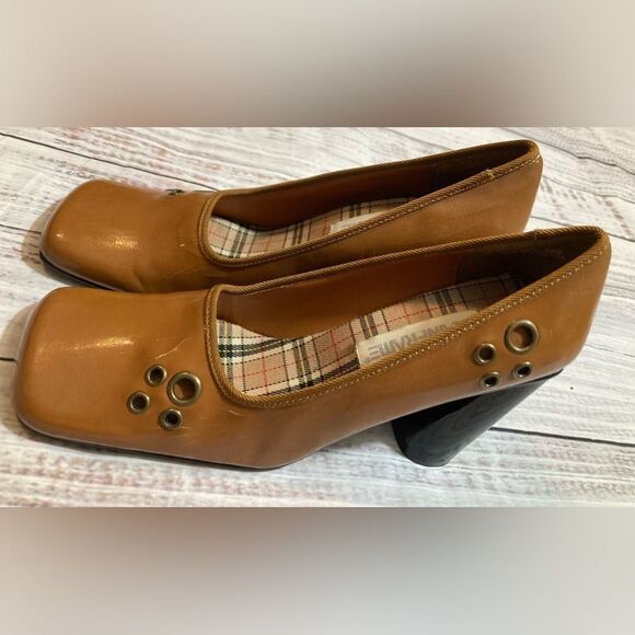 Mainframe Retro Women’s Chunky Heels 70s style 90s shoes size 6 Square Toe - Picture 3 of 14